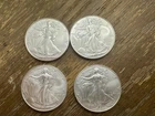 Lot Of 4 - 2026 American Silver Eagles - Brilliant Uncirculated In Plastic Slips
