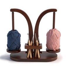 Wooden Yarn Holder for Crocheting  Knitting,Yarn Spinner, Crochet Yarn Holde...