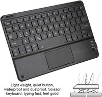 Wireless Keyboard with Touchpad 2.4G Slim Portable for Tablet Smart Computer