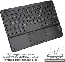Wireless Keyboard with Touchpad 2.4G Slim Portable for Tablet Smart Computer