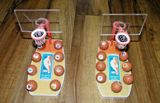 VINTAGE 1969-70 OPI NBA MINI GUMBALL BASKETBALL DISPLAYS WITH 17 BASKETBALLS