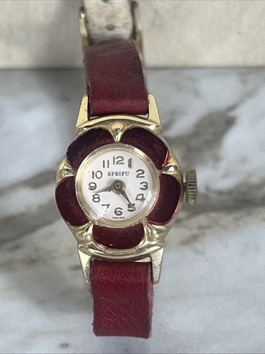 Vintage Sprifu Flower Watch For Parts - Photo 2/9