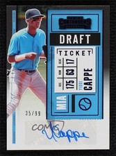 2020 Panini Contenders Prospect 2 Draft Ticket Blue 35/99 Yiddi Cappe Auto 05if