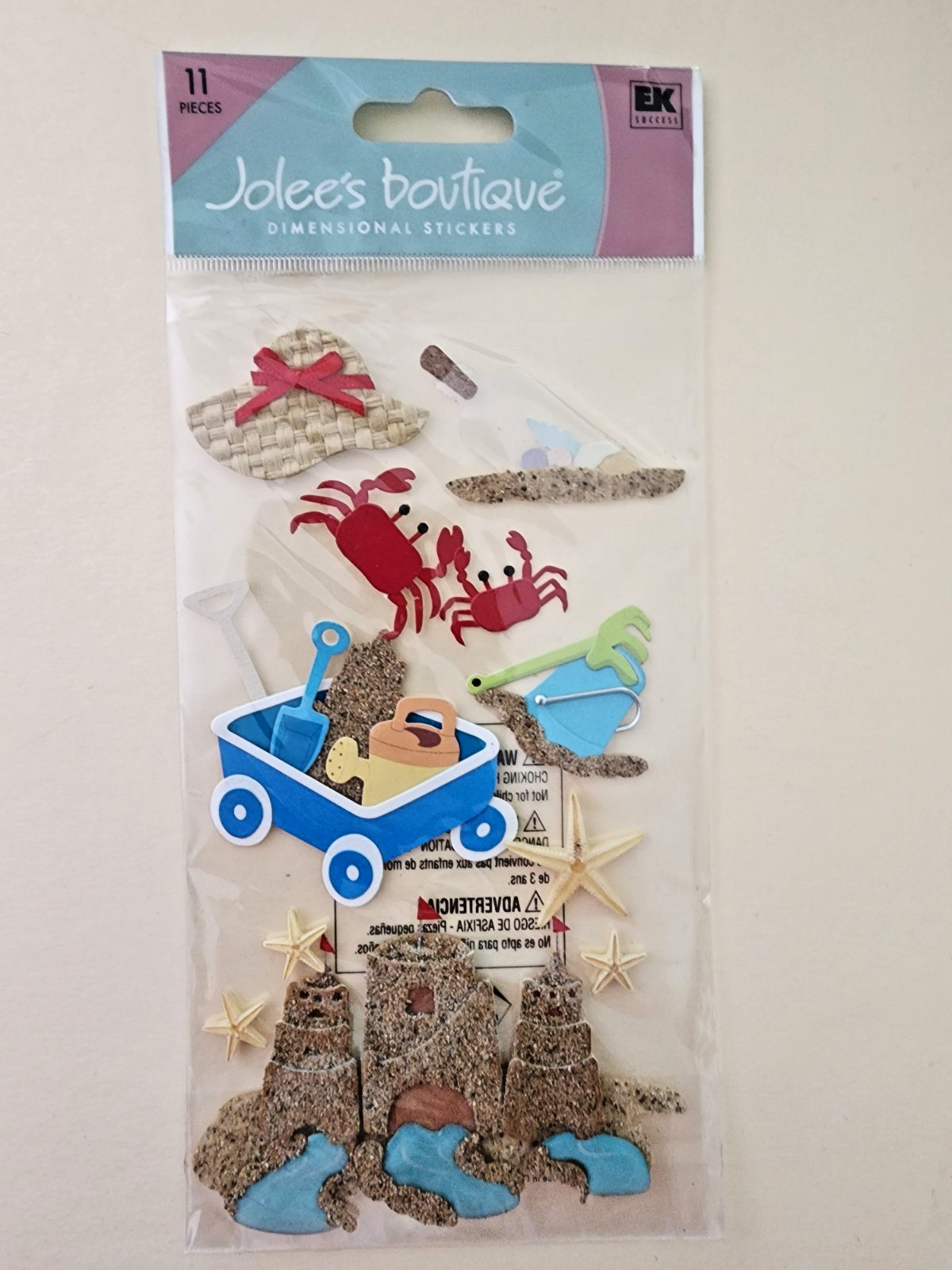 RETIRED XL Jolee's Boutique Embellishments - Sand Theme Castle - SPJBLG262