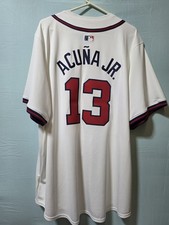 Atlanta Braves Ronald Acuna Jr. #13 Jersey 3XL Authentic Nike Official Jersey