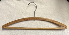 San Jose, Ca, Antique Wood Hanger Red Star Laundry  Dry Cleaning