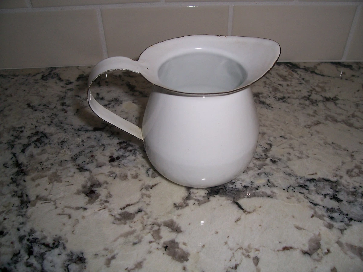 Enamel Pitcher In Collectible Graniteware for sale | eBay