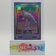 2025 Panini Three and Two Baseball Andy Pettitte 3/8 Black Yankees