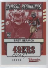 2021 Panini Classics Classic Beginnings Red 30/50 Trey Sermon #CB-TS 0zb0