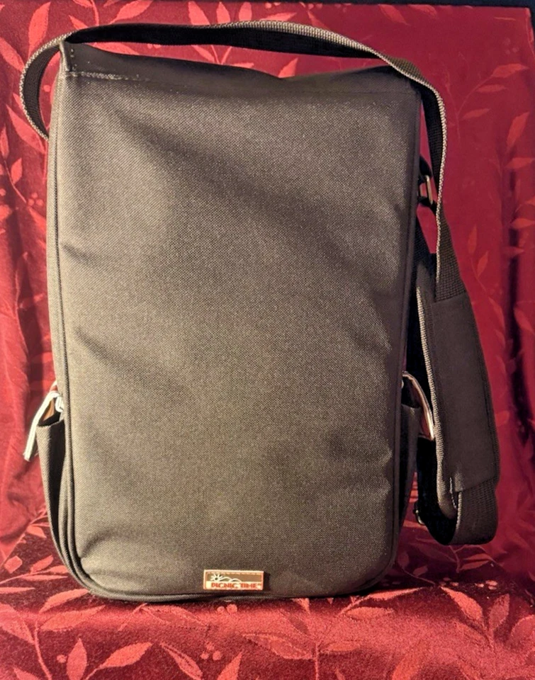 Сумка с короткими ручками Picnic Time Duet Wine с логотипом «UPS» на переднем кармане коричневая/красная/коричневая - Изображение 3 из 4