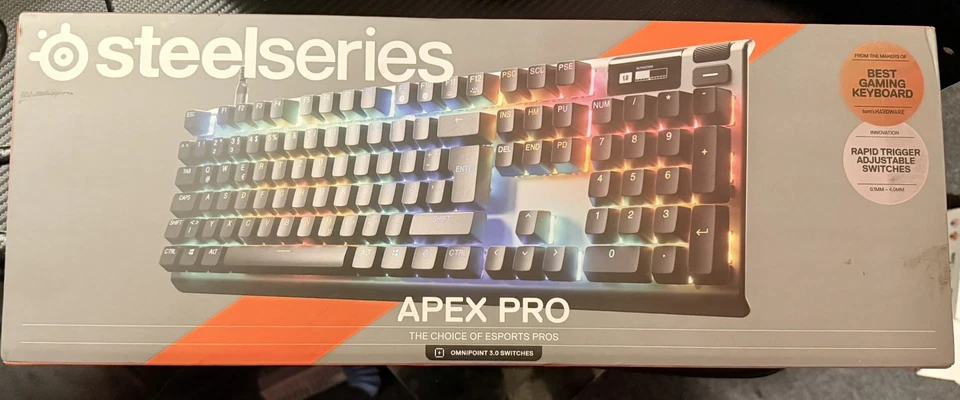 Steelseries Apex Pro Gen 3 Gaming Keyboard Rgb Aluminium Adjustable Mechanical - Image 2 of 3