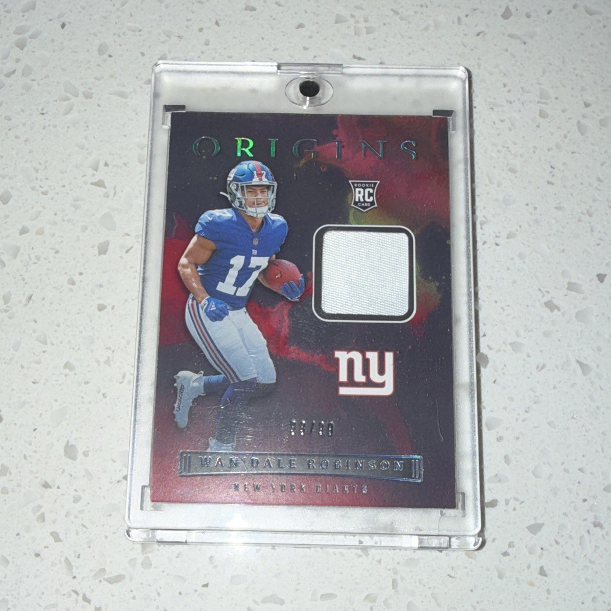 Wan'Dale Robinson Panini Origins Rookie Patches #ROPWDR Red
