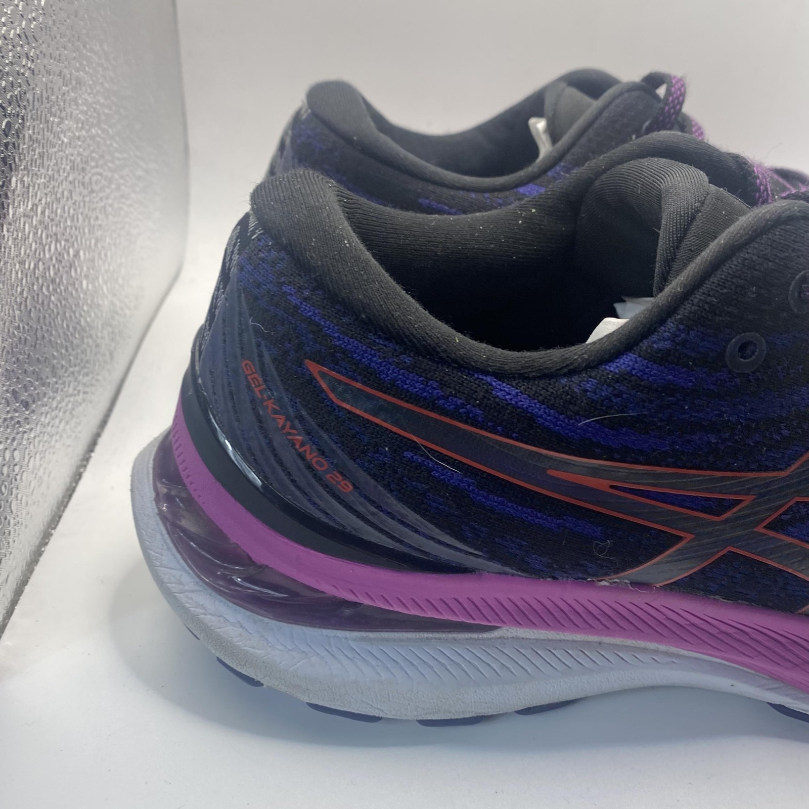 ASICS GEL-Kayano 29 Shoes Womens Size 11.5 Black Purple Running Support Sneakers thumbnail 3