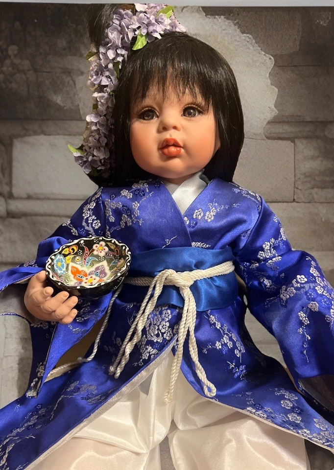 Редкая виниловая японская кукла Fayzah Spanos Baby Girl LE 256/500, 2001, 26 дюймов - Изображение 2 из 4