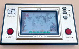 Vintage 1981 Nintendo Game & Watch Fire FR-27 Wide Screen CIB Tested Working MIJ