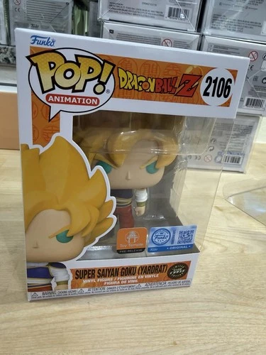 Funko Pop! Vinyl: Dragon Ball Z Super Saiyan Goku Yardrat Glow Chase Toy Temple