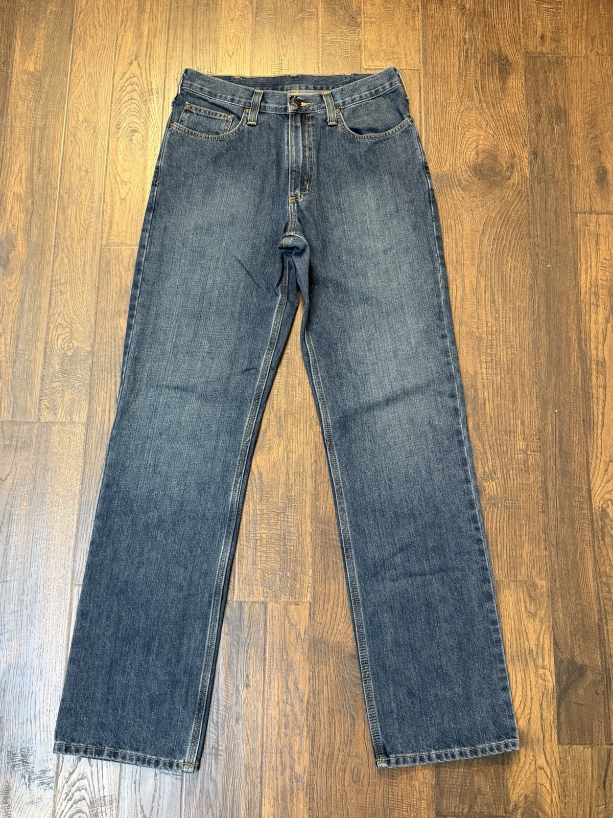 Carhartt Relaxed Fit Straight Leg Jeans Mens 32x34 Rugged Flex Utility Denim