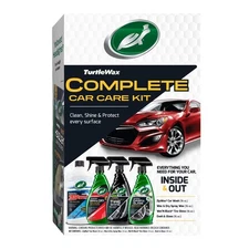 4-Piece Complete Car Care Kit for Interior and Exterior Cleaning