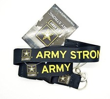 U.S. Army Strong Black Lanyard