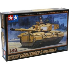 Tamiya Challenger 2 Desertised British Tank Military Model Kit 32601 Scale 1:48