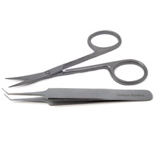 Set of 2 Salon Kit Stainless Steel Tools - Hair Beauty Grooming for Unisex