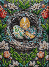 Bead Embroidery Kit "Cherish Traditions" Stitching Handmade Beadwork