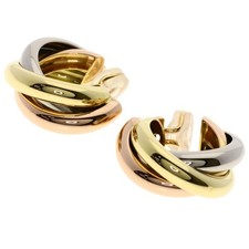 CARTIER  Trinity Earring K18 Yellow Gold K18 White Gold Ladies [Used]
