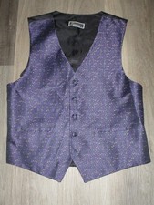 Bracci Mardi gras vest purple vest mens Size Large