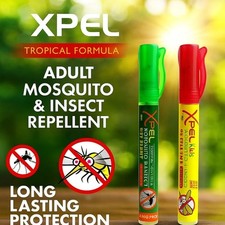 2x Mosquito Insect Repellent Spray Pen Bite Relief Tropical Formula Adult Kids