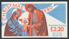 1980 GB CHRISTMAS GREETINGS £2.20 BOOKLET SG FX3 FINE MINT MNH