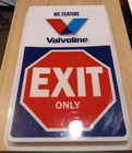Vintage Plastic Lighted Valvoline Oil Advertising Sign Face Only 28" By 18"