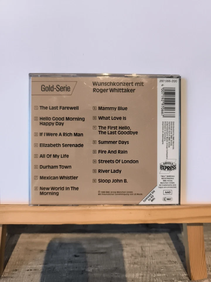 ROGER WHITTAKER Wunschkonzert mit NM (CD) - Bild 2 von 2
