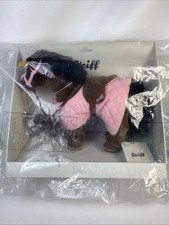 NEW Steiff 11 Brown Plush Horse Play Set Saddle Blanket Ear Tag GERMANY 070341