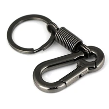 maycom Retro Style Simple Strong Carabiner Shape Keychain Key Chain Ring Keyring