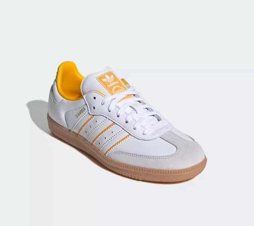 Adidas Samba OG IH5582 sneaker bambini US 5 5 scarpe lifestyle in pelle bianca