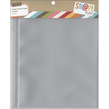 Simple Stories Sn p Pocket Pages For 6"X8" Binders 10/Pkg- 1 6"X8" P 3Pk 