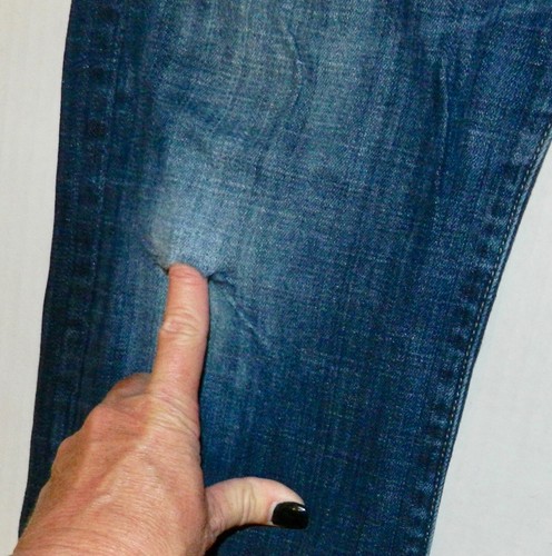 HERREN 7 FOR ALL MANKIND STANDARD JEANS KURZE INNENNAHT GR. 32 KNOPFLEISTE LEICHT - Bild 3 von 8