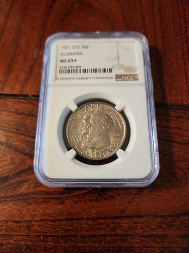 1921 Alabama 2X2 Silver Half Dollar NGC MS65+ PQ - Picture 8 of 8