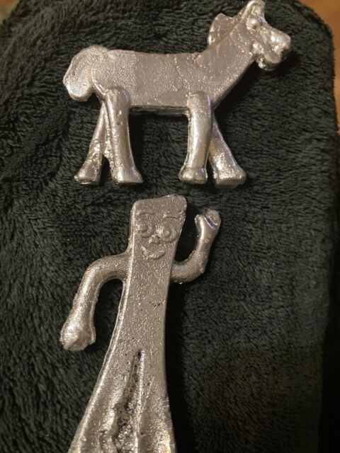Gumby And Pokey Silver Pair 5oz Silver Sculpture