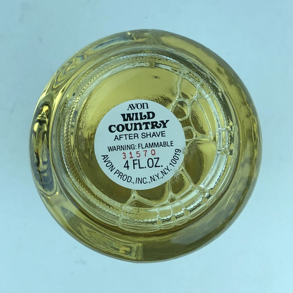 Después del afeitado vintage Avon Wild Country 4 fl. Oz. 1988 Foto 4 de 4