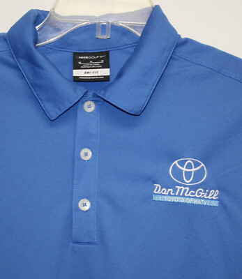 Don McGill Toyota of Katy ~ NikeGolf Dri-Fit Polo Shirt Men's Medium Blue 