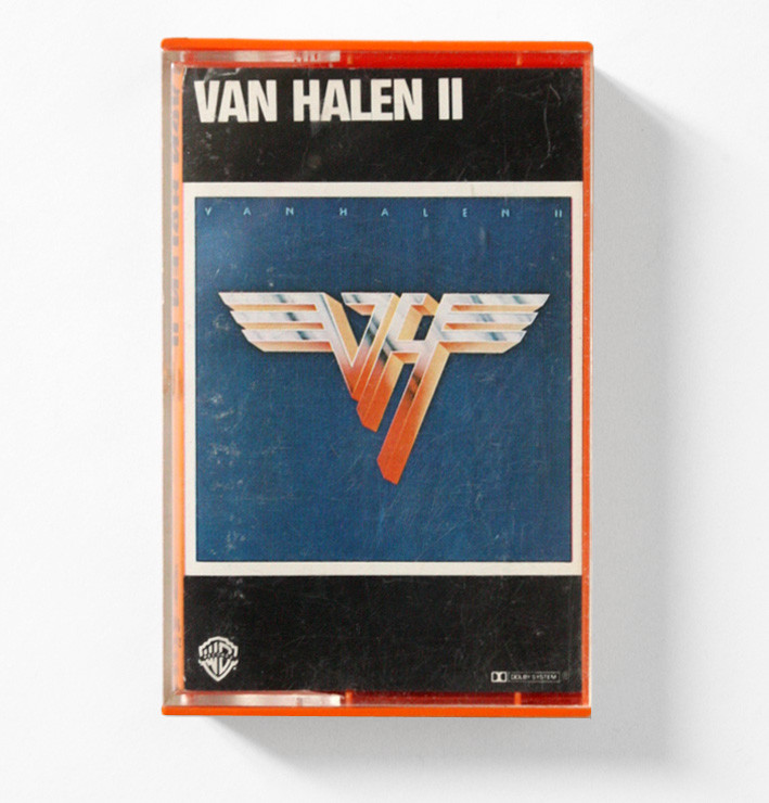 VAN HALEN II ORANGE CASSETTE hard rock german 1979 WB 456616 WE