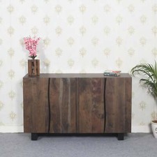Megret Live Edge Solid Acacia Wood 4 Doors Large Sideboard for Dining Room