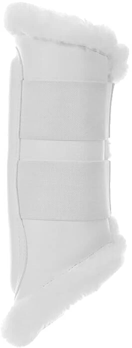 Botas de caballo de cuero blanco