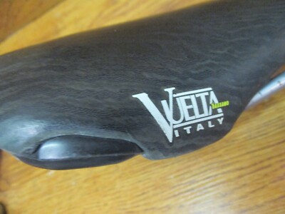 VINTAGE SELLE BASSANO VUELTA BLACK LEATHER RACING SADDLE | eBay