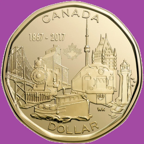 Photo of a 2017 Canada Loonie from an eBay listing that sold on Jul 10, 2026
