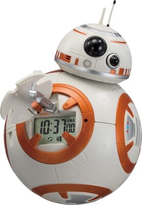 Rhythm Star wars BB Sound Action Alarm Clock Digital Orange