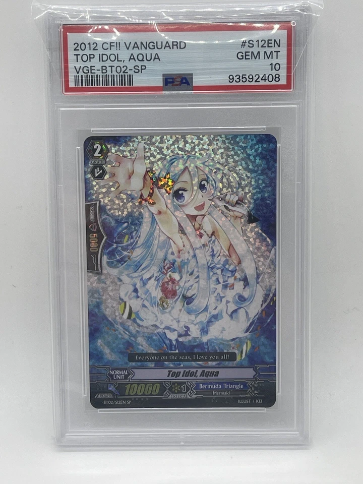 Top Idol, Aqua SP PSA 10 Gem Mint💎 2012 BT02 Cardfight Vanguard BT02/S12EN - SP - Image 3 of 4