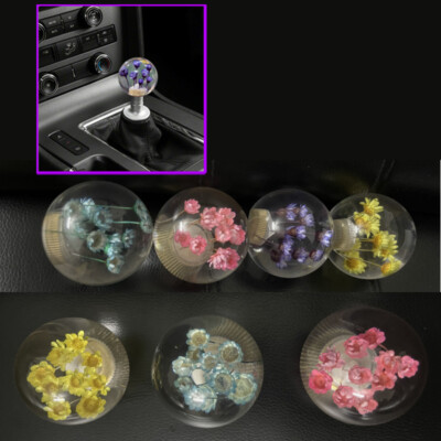 Resin flower Car Manual Stick Gear Shift Knob Head Gear Lever Handball