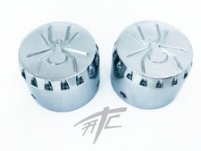 SPYDER ENGRAVED CHROME REAR AXLE CAPS 2010-2020 CAN-AM SPYDER